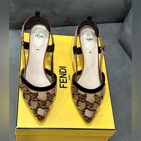 colibri slingback fendi|fendi colibri mesh slingback pumps.